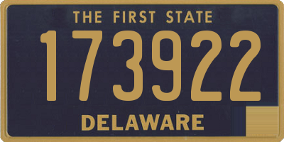 DE license plate 173922