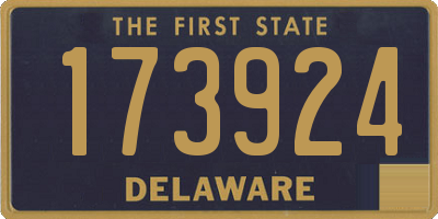 DE license plate 173924