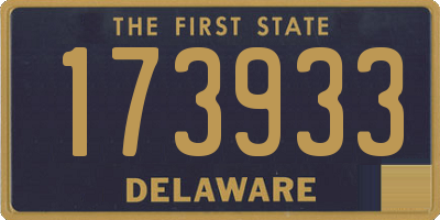 DE license plate 173933