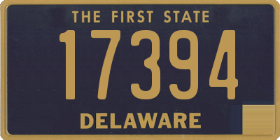 DE license plate 17394