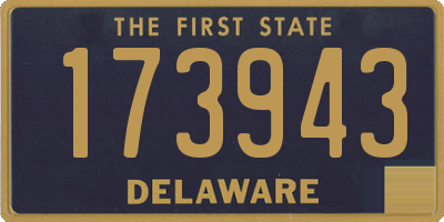 DE license plate 173943