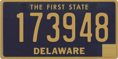 DE license plate 173948