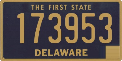 DE license plate 173953