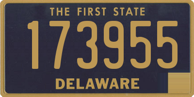 DE license plate 173955