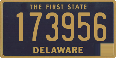 DE license plate 173956