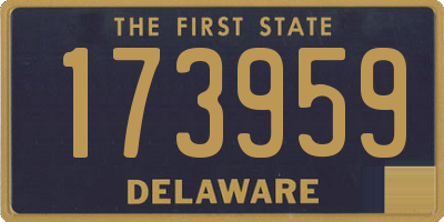 DE license plate 173959