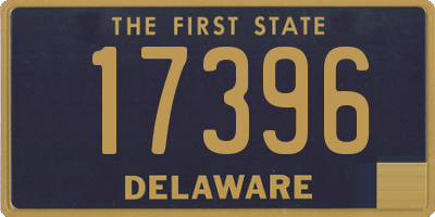 DE license plate 17396