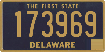 DE license plate 173969