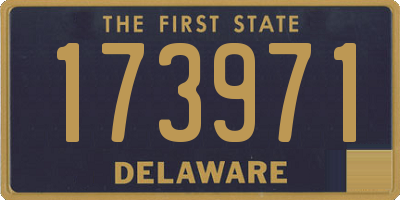 DE license plate 173971