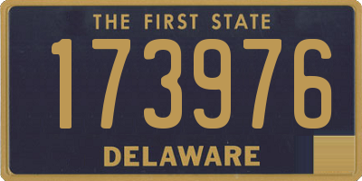 DE license plate 173976