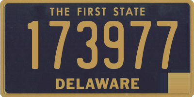 DE license plate 173977