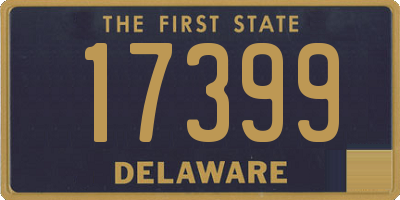 DE license plate 17399