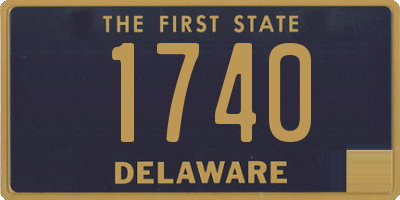 DE license plate 1740