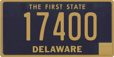 DE license plate 17400