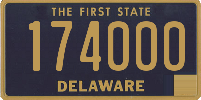 DE license plate 174000