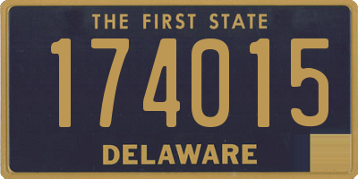 DE license plate 174015