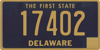 DE license plate 17402