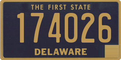 DE license plate 174026