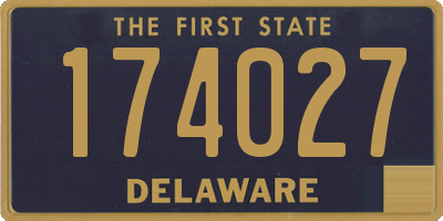 DE license plate 174027