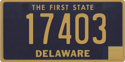 DE license plate 17403