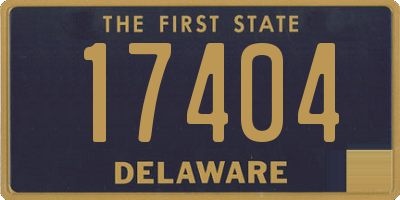 DE license plate 17404