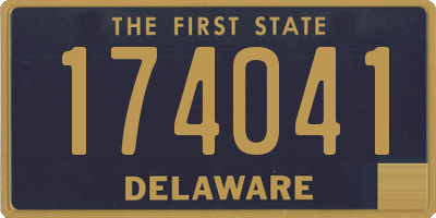DE license plate 174041