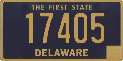 DE license plate 17405