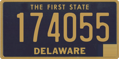 DE license plate 174055