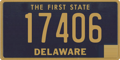 DE license plate 17406