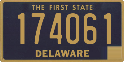 DE license plate 174061