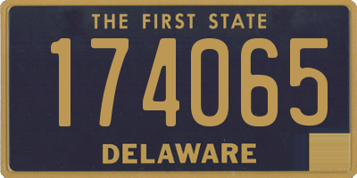 DE license plate 174065