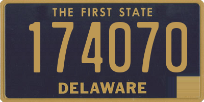 DE license plate 174070