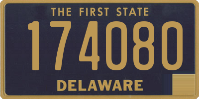 DE license plate 174080