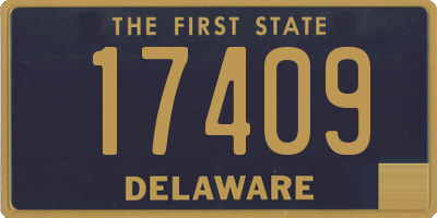 DE license plate 17409