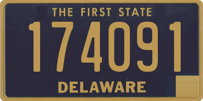 DE license plate 174091