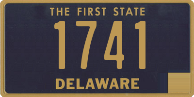 DE license plate 1741