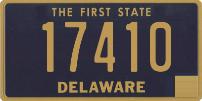 DE license plate 17410