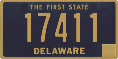 DE license plate 17411