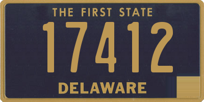 DE license plate 17412