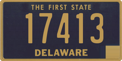 DE license plate 17413