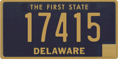 DE license plate 17415