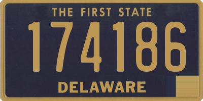 DE license plate 174186