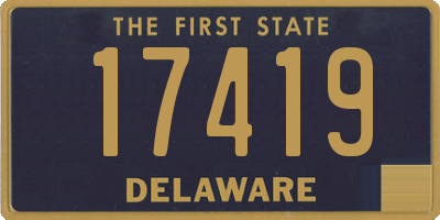 DE license plate 17419