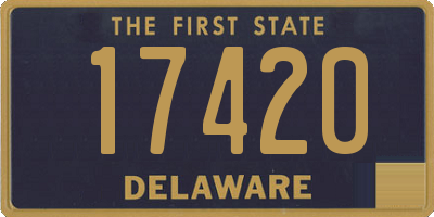 DE license plate 17420