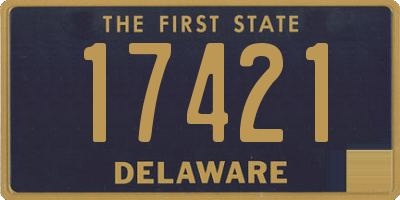 DE license plate 17421