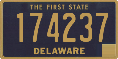 DE license plate 174237