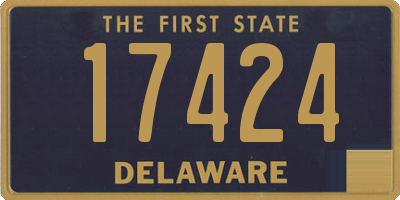 DE license plate 17424