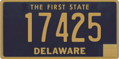 DE license plate 17425