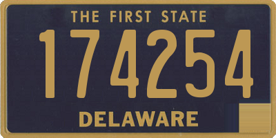 DE license plate 174254