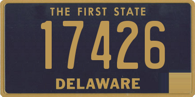 DE license plate 17426